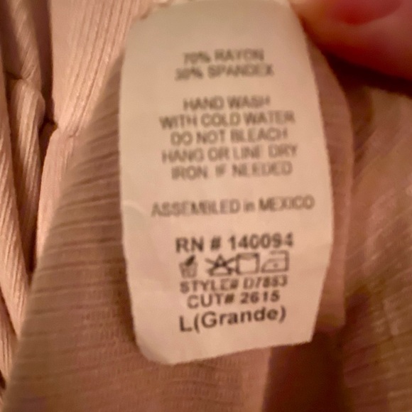 NWT See You Monday Tiered Fit Flare Dress Size Large Tan Knee Length - Picture 5 of 5